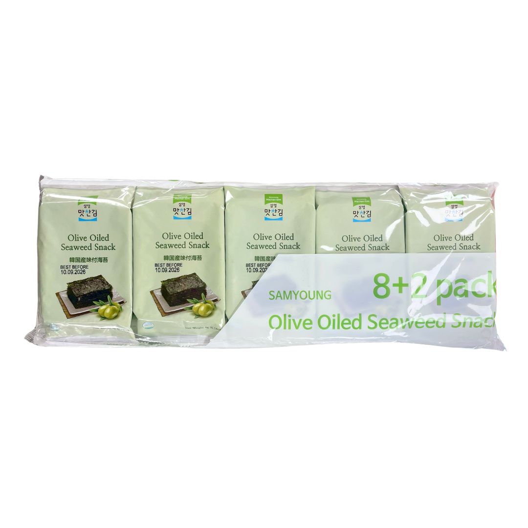 Sy Olive Oiled Seaweed Snack 4Gx10p