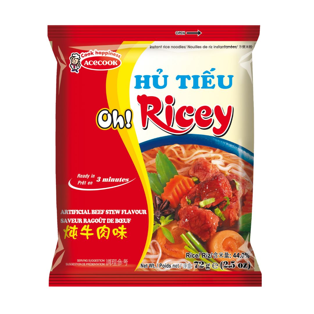 Oh! Ricey Instant Rice Noodles Beef Stew Flavour / Instant Noodle 72G