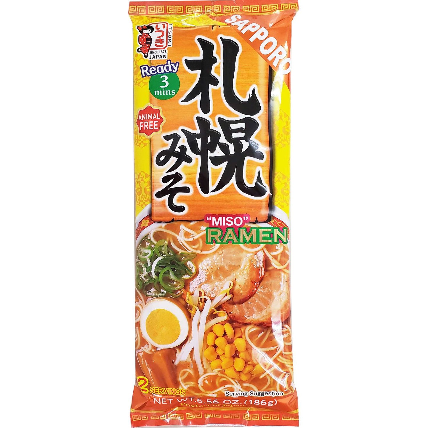 SAPPORO MISO RAMEN / INSTANT NOODLES 186g