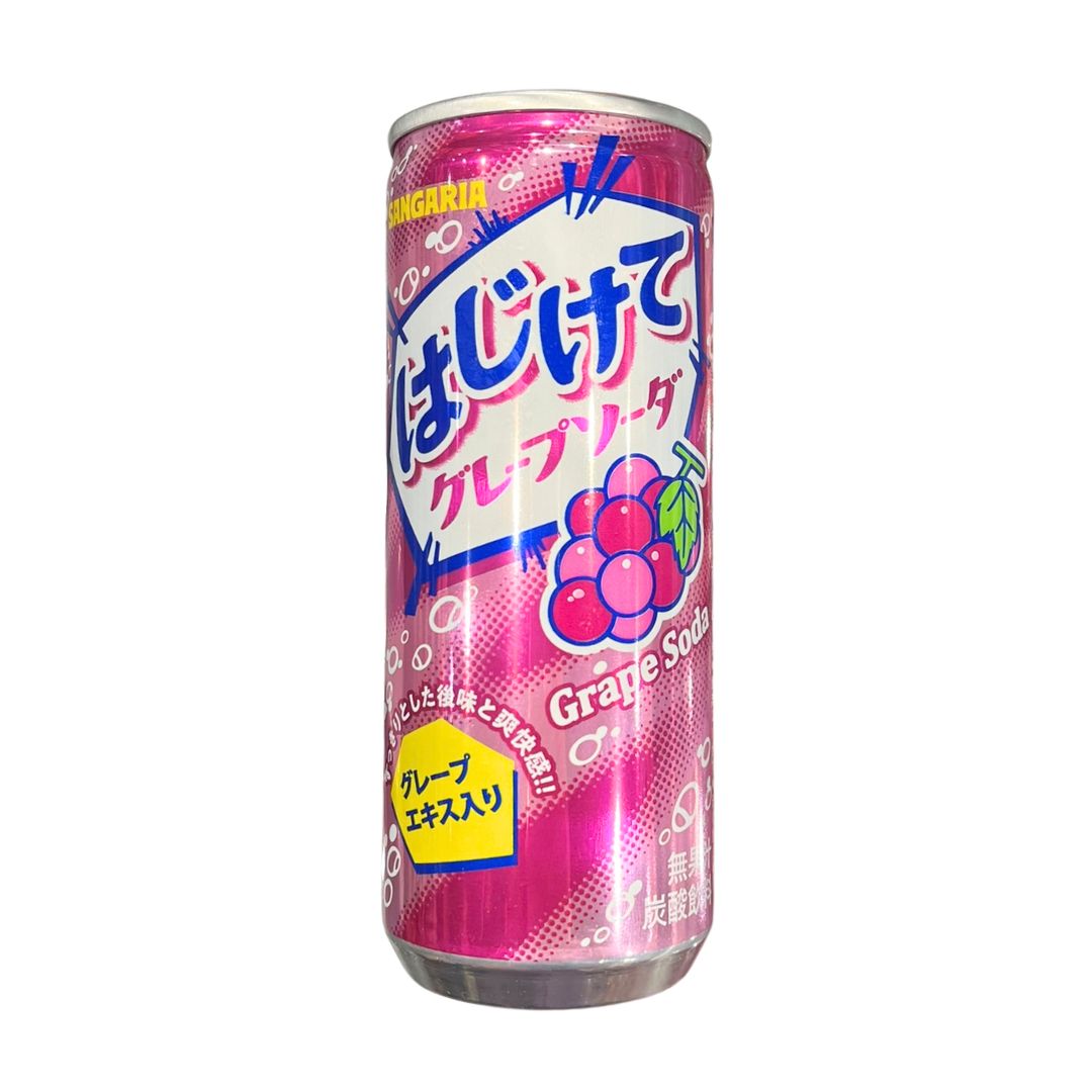 Hajikete Grape Soda / Cabonated Drink 250G