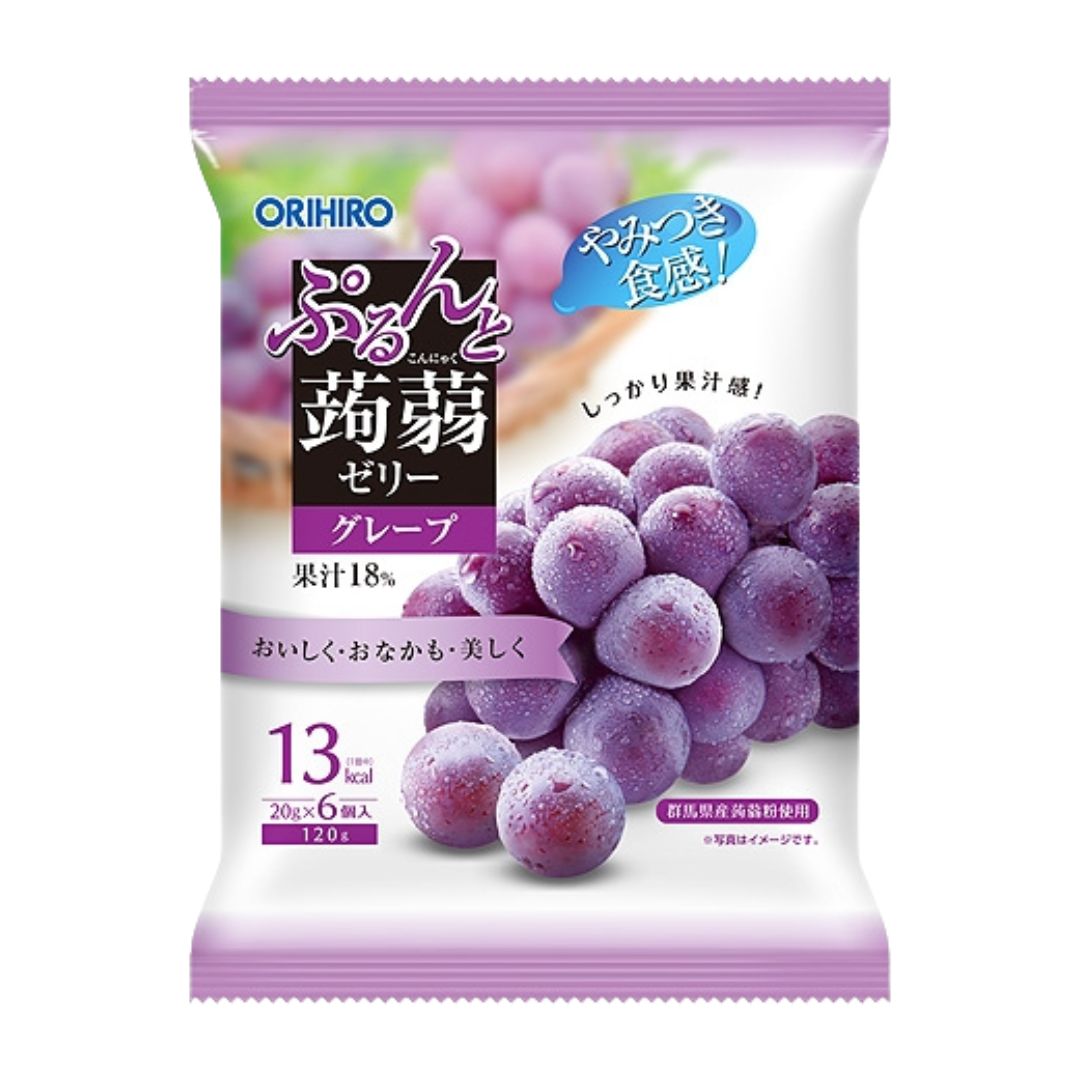 KONJAK JELLY GRAPE BAG 20g x 6P