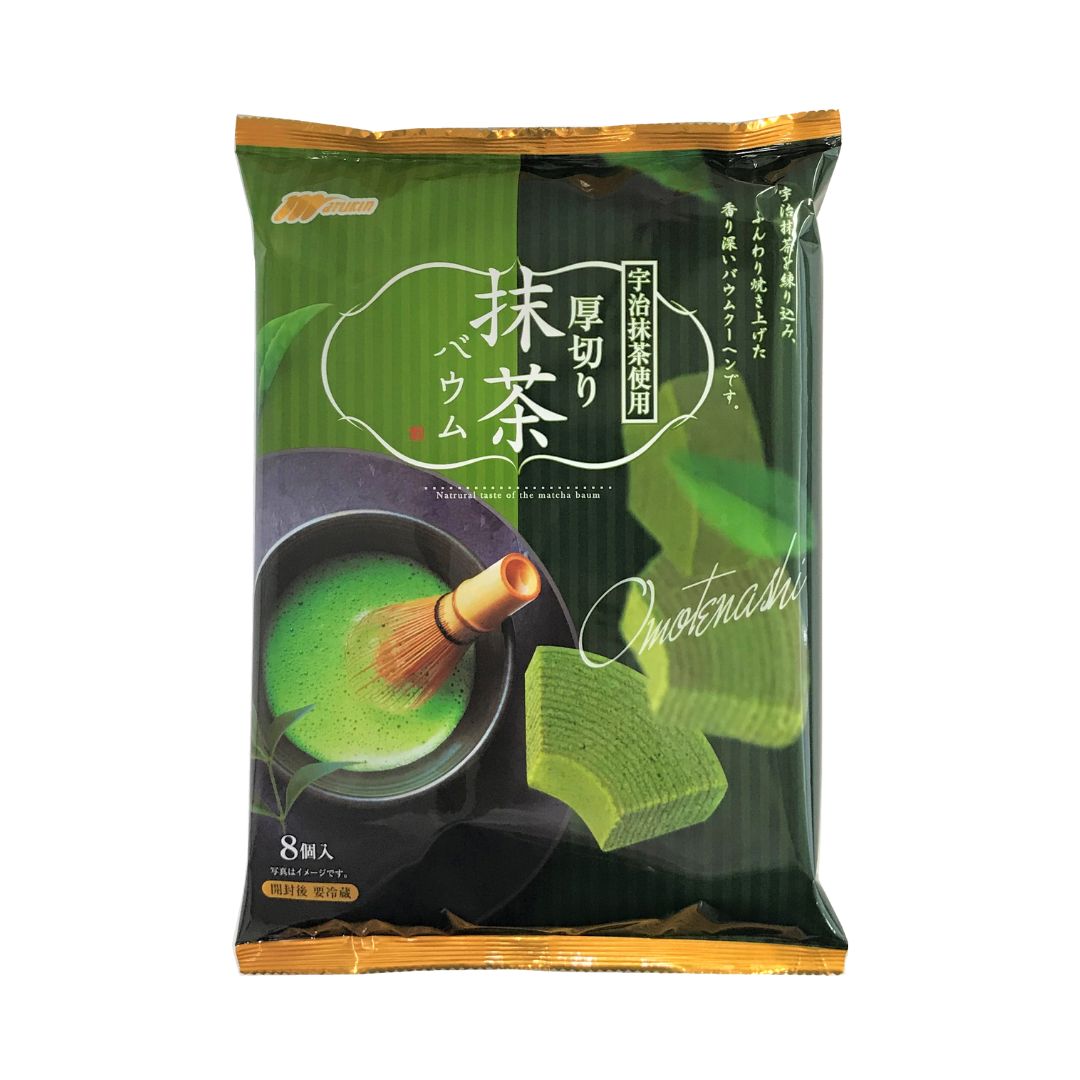 Thick Cut Uji Matcha Baumkuchen / Wheat Cake 188G