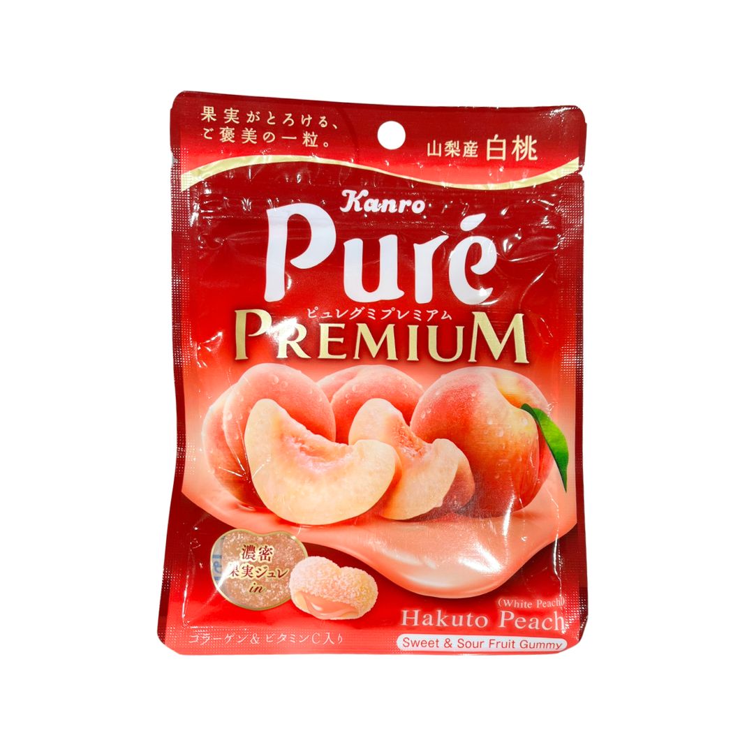 Puree Gummies Premium Yamanashi White Peach / Gummy 54G