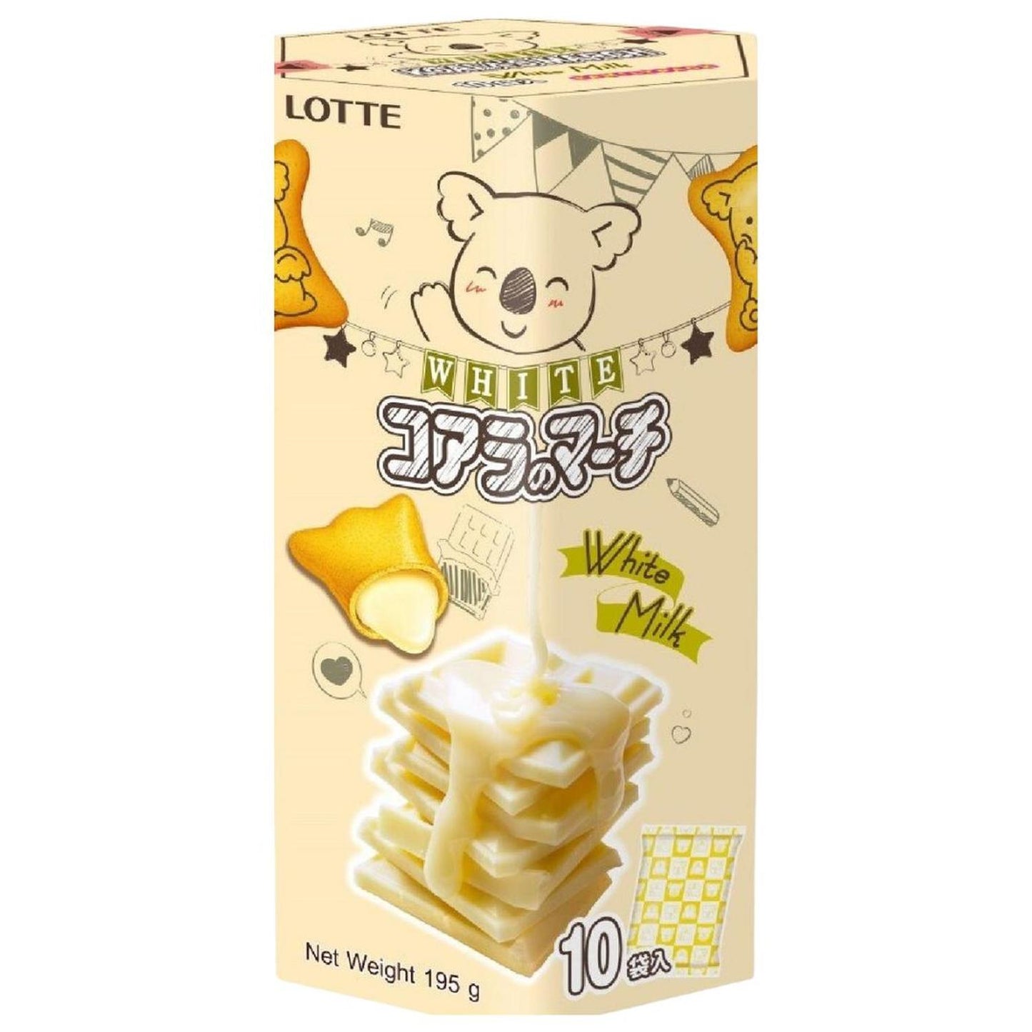 CHOCOLATE SNACK (WHITE KOALA NO MARCH WHITE MILK CREAM AND CHEESE FAMILY PACK) 195g