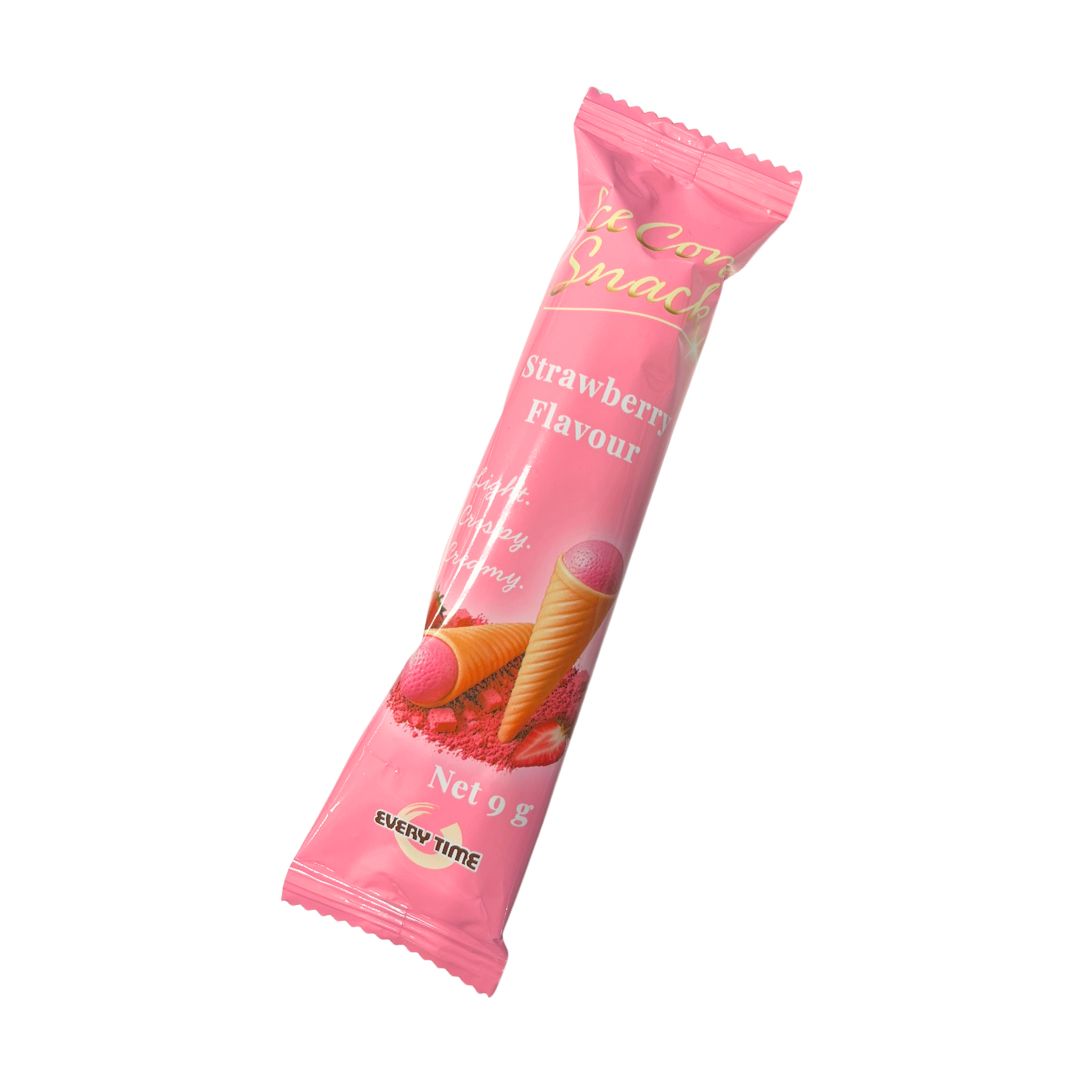 Ice Cone Snack Strawberry Flavour / Choco Snack 54G(9gx6)