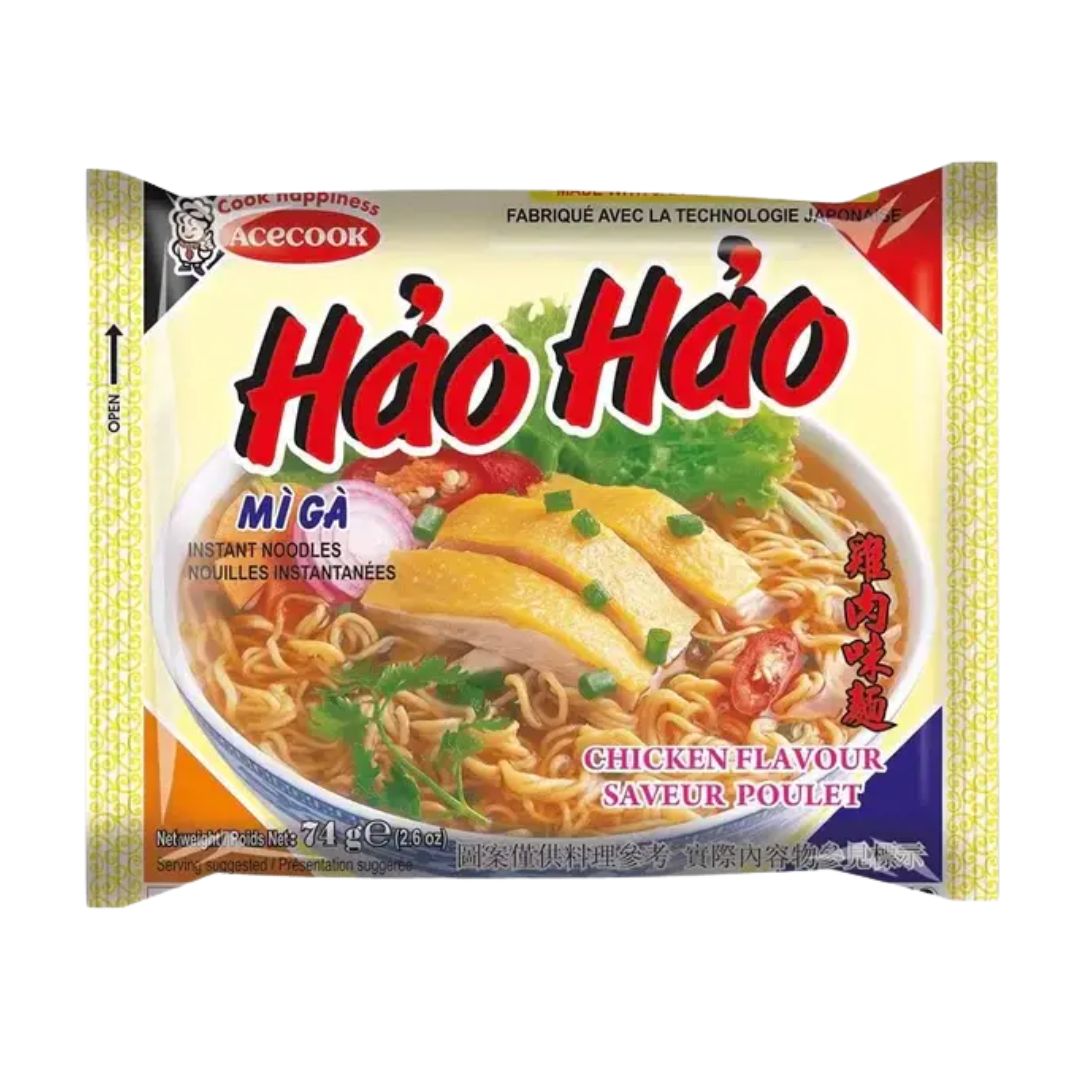 Hao Hao Instant Noodles Chicken Flavour / Instant Noodles 74G