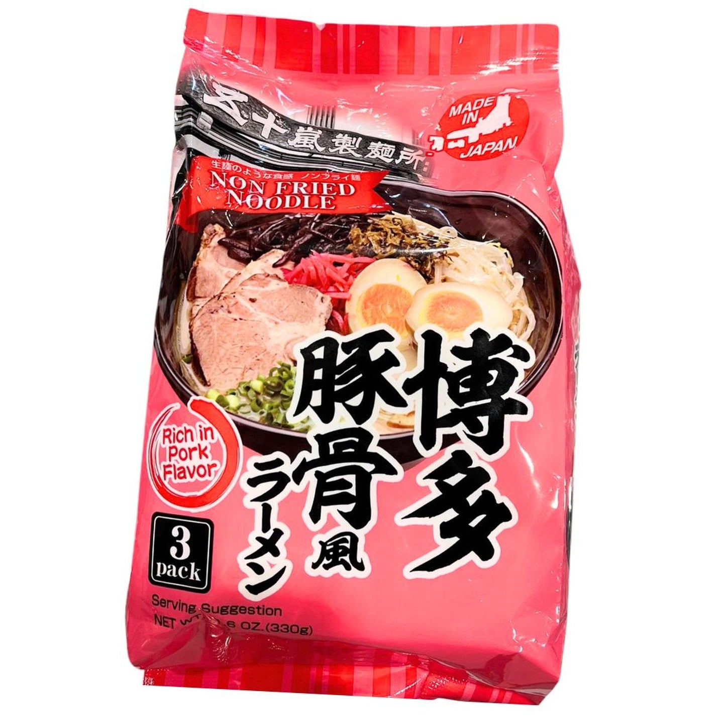 PLANT BASED HAKATA TONKOTSU RAMEN 3P / INSTANT NOODLES 330g