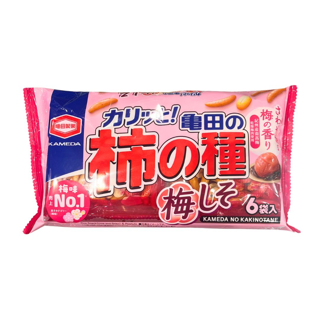 Kaki No Tane Plum Shiso 6P / Rice Cracker 164G