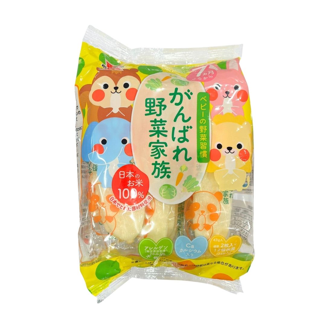 Ganbare Yasai Kazoku / Rice Cracker 43G