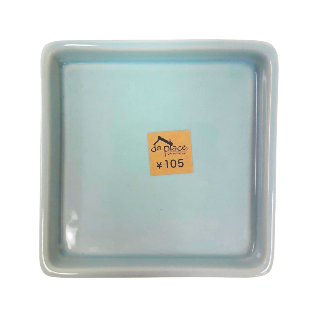 CERAMICS SQUARE PLATE S PASTEL BL 1P