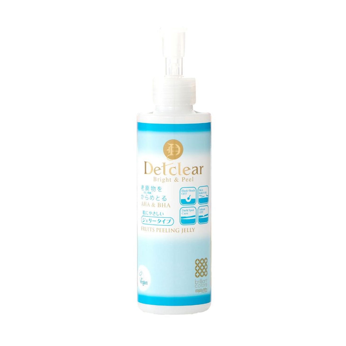 DETCLEAR BRIGHT & PEEL PEELING JELLY FRAGRANCE FREE / PEELING GEL 180ml