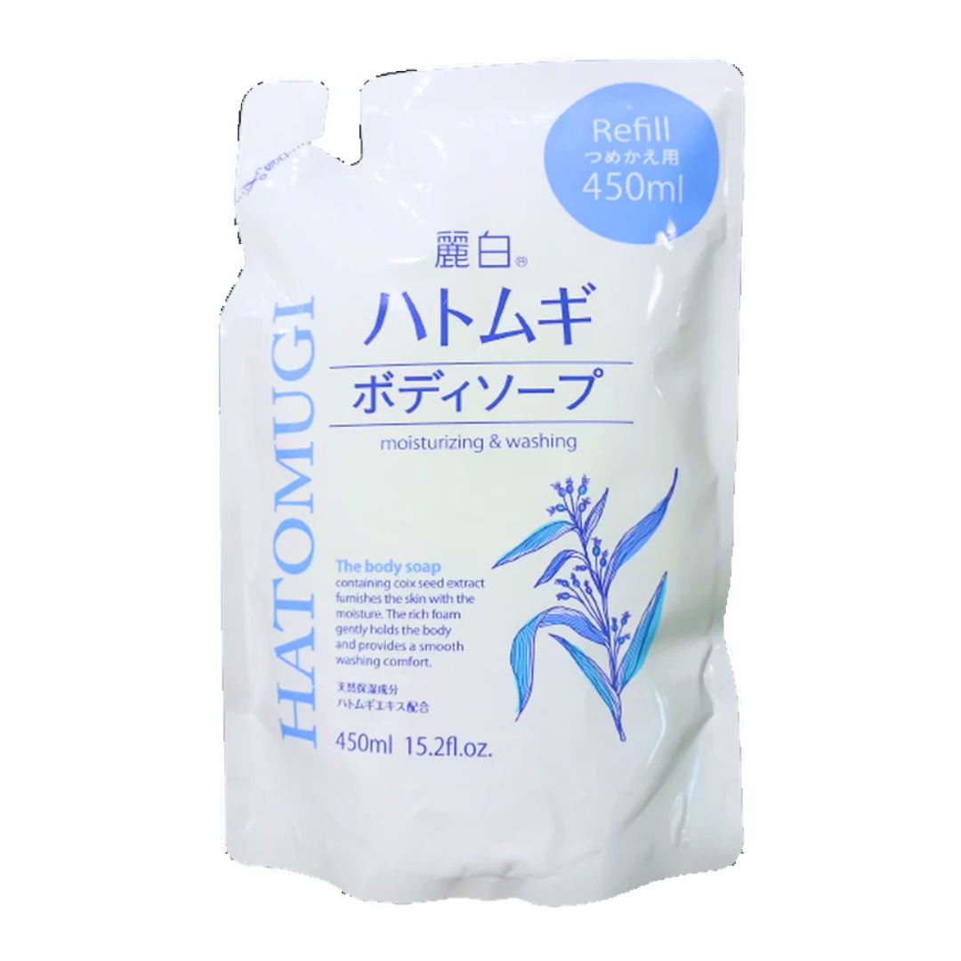 Reihaku Hatomugi Body Soap Refill 450Ml