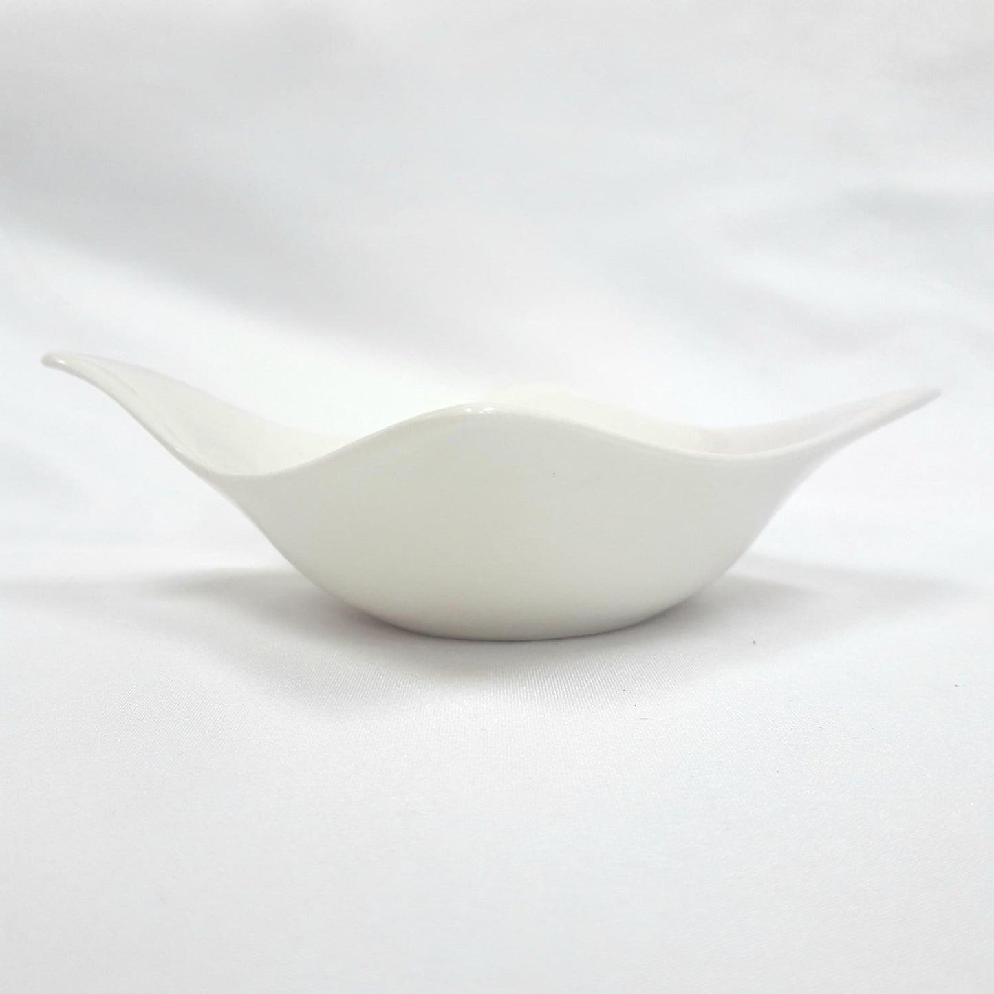 White bone square pot 1p