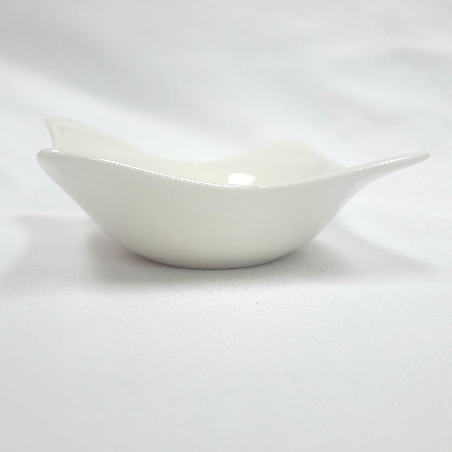 White bone square pot 1p