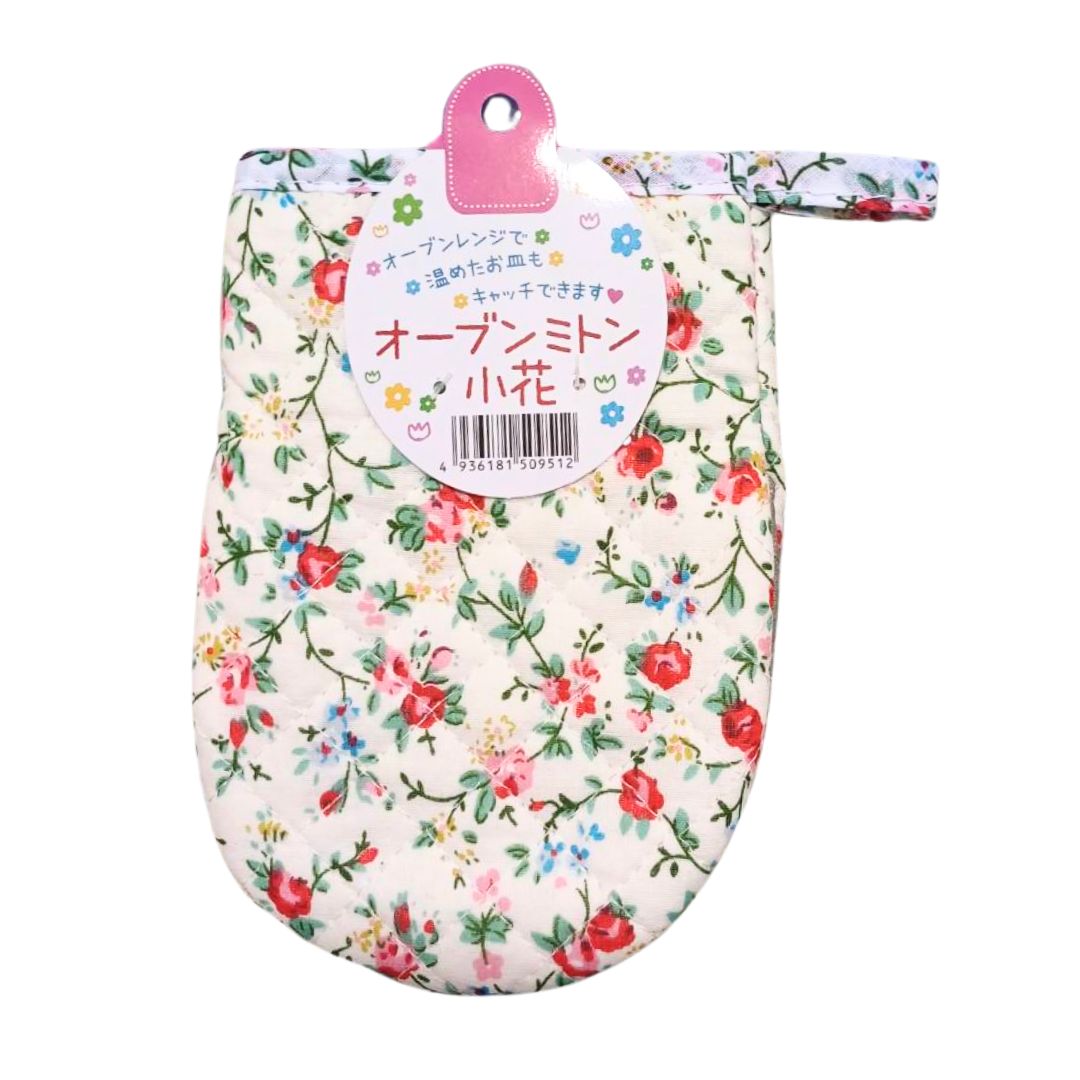 OVEN MITTEN SMALL FLOWER PATTERN 1p