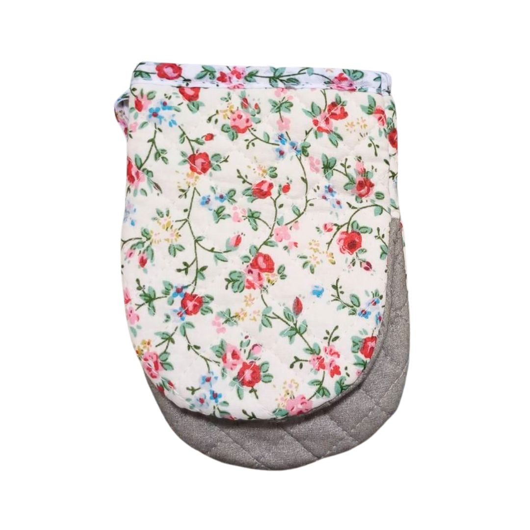 OVEN MITTEN SMALL FLOWER PATTERN 1p