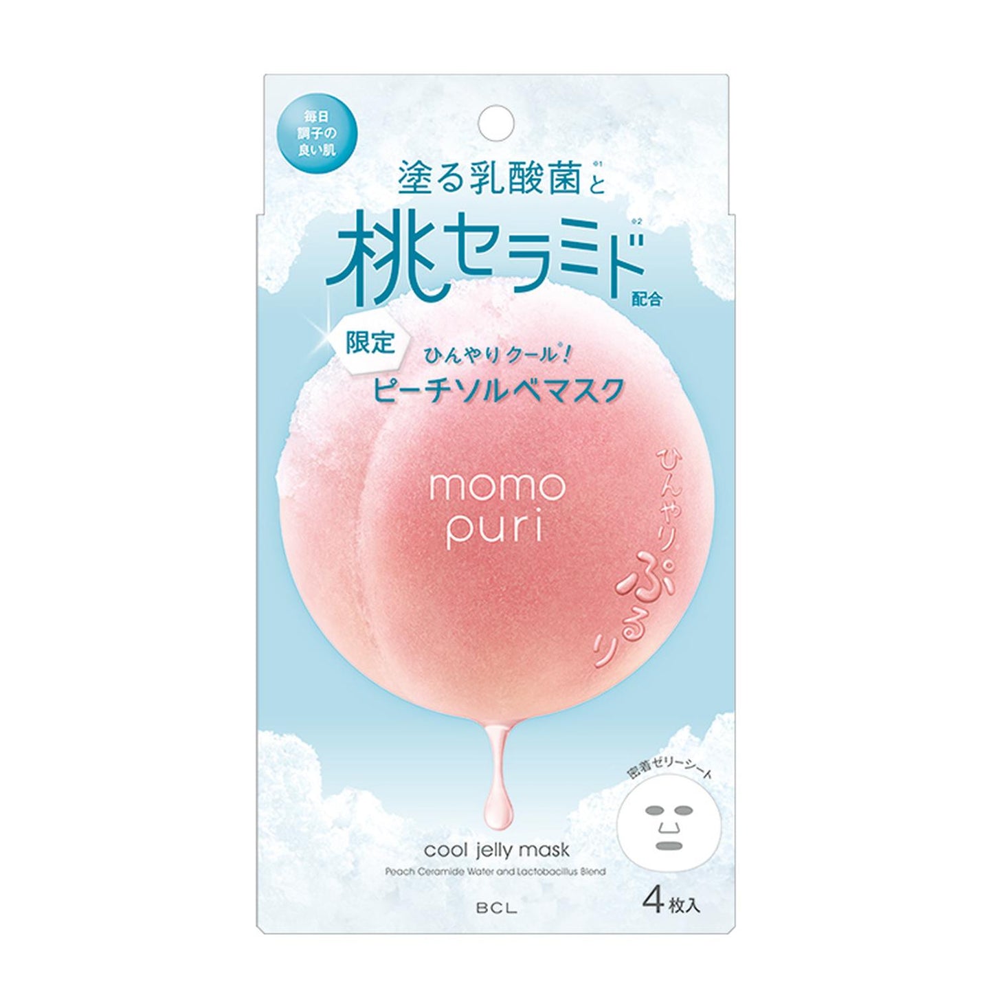 MOMOPURI JELLY MASK COOL 4p