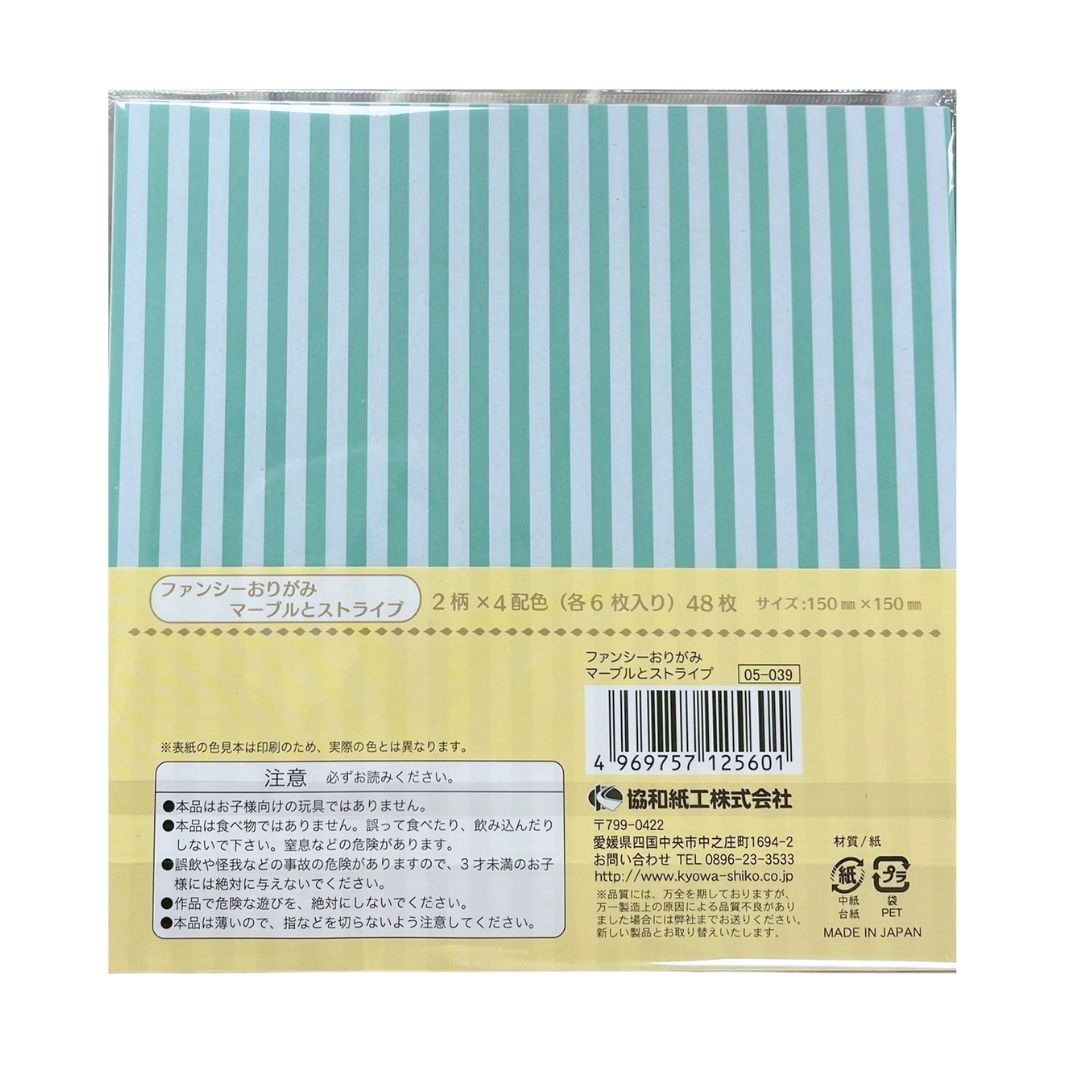 Fancy Origami M & Stripe 48S / Paper 1P