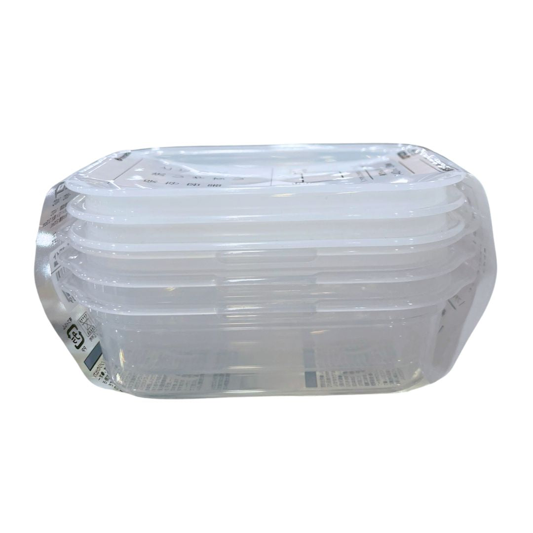 RAKUCHIN PACK SQUARE 140ML 3 PIECE SET / STORAGE CONTAINER 1p