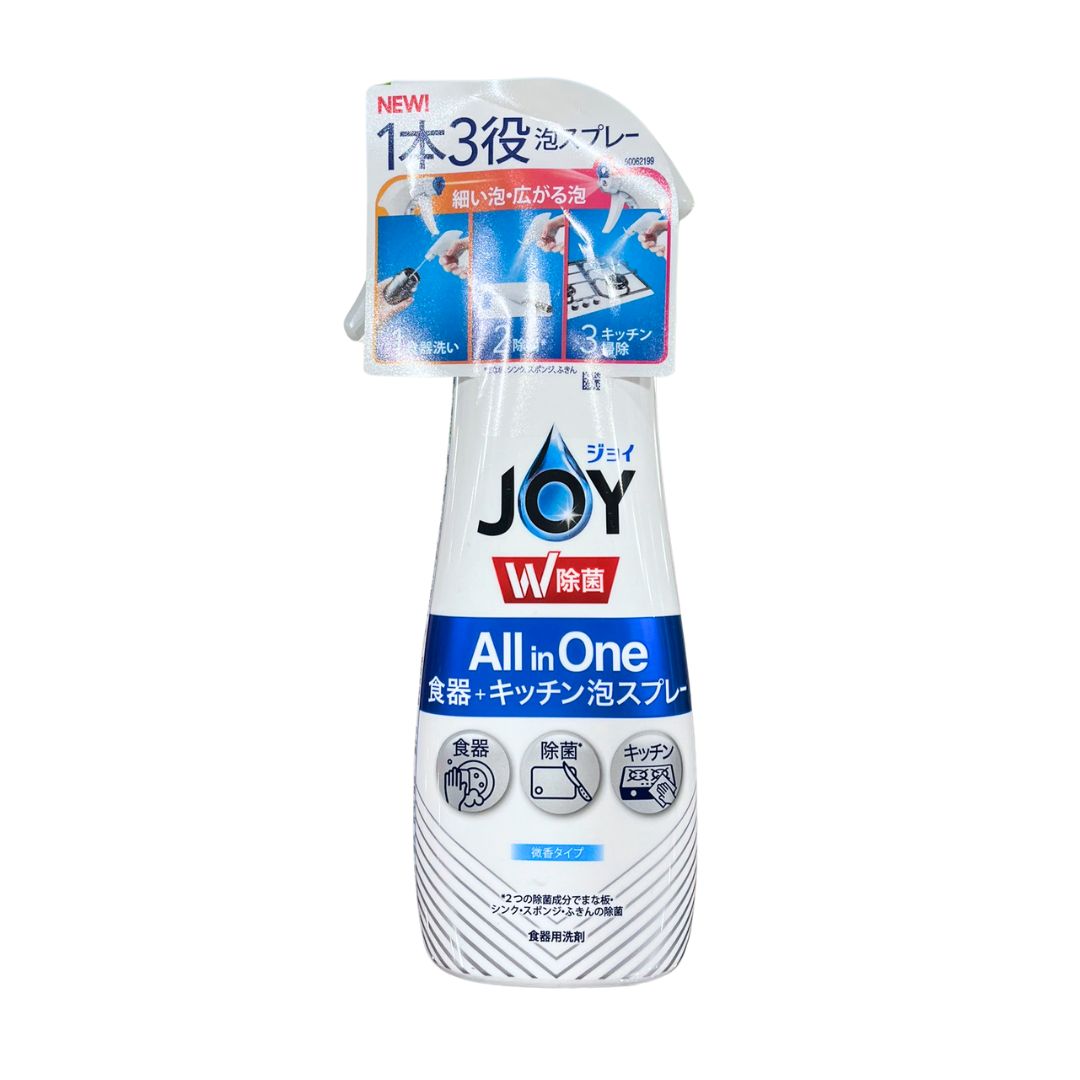 Joy W Disinfectant Miracle Foam Spray Faint Scent Type / Dishwashing Detergent 275Ml