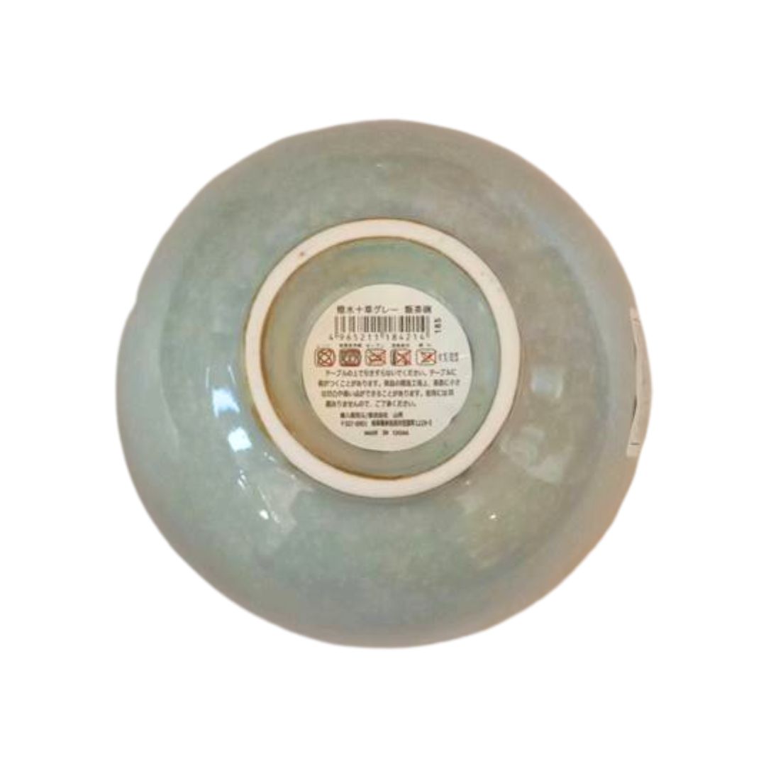 Water Repellent Tokusa Gray Rice Bowl 1P