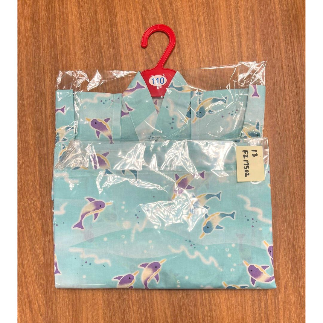 Girls' Jinbei 110Cm Dolphin (Mint) / Clothes Set 1