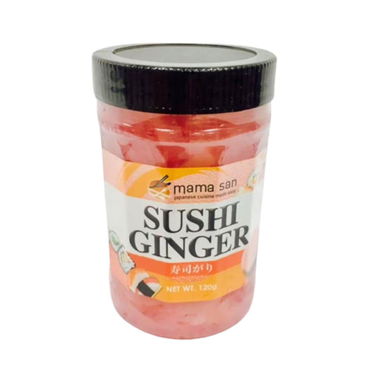 mama san PICKLED GINGER LITE PINK IN BOTTLES (GARI) 120g