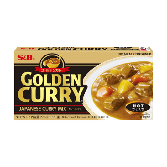 EX GOLDEN CURRY HOT / CURRY ROUX 220g