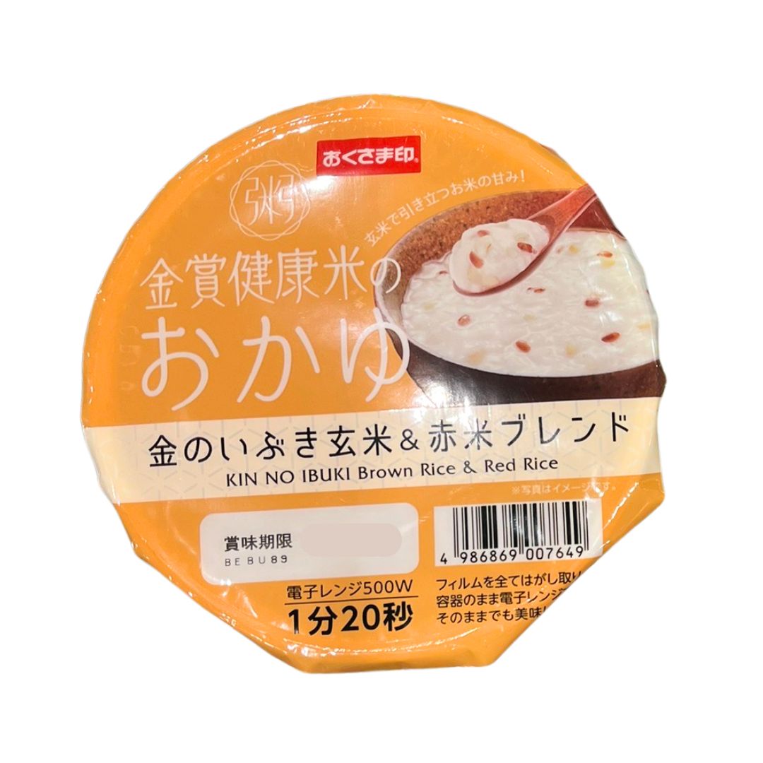 KINSHO KENKOMAI NO OKAYU KIN NO IBUKI GENMAI & AKAMAI BURENDO   / RICE PORRIDGE 250g