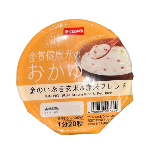 KINSHO KENKOMAI NO OKAYU KIN NO IBUKI GENMAI & AKAMAI BURENDO   / RICE PORRIDGE 250g