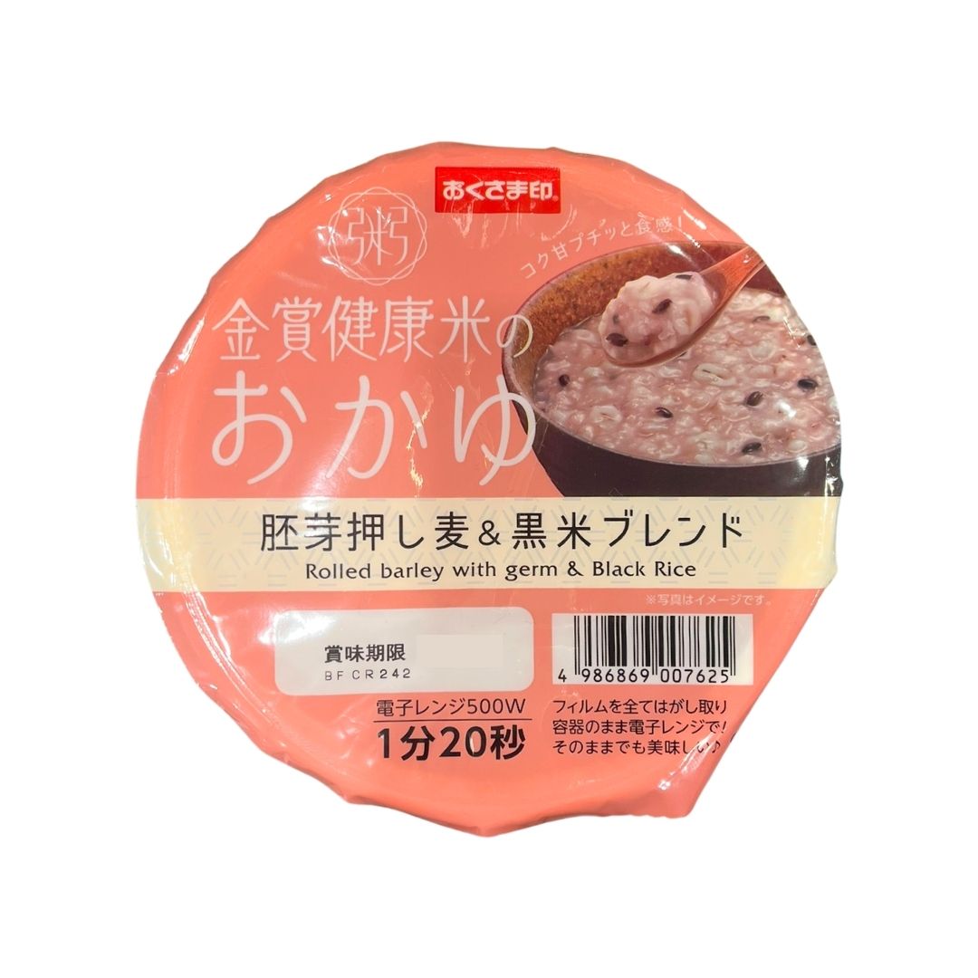 Kinsho Kenkomai Okayu Haiga Oshimugi & Kuromai Blend / Rice Porridge 250G