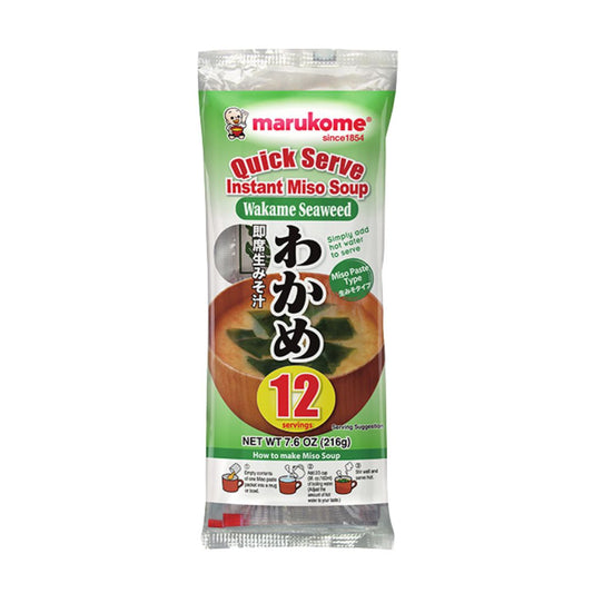 INSTANT MISO SOUP SEAWEED 12P (SOKUSEKI WAKAME) 216g