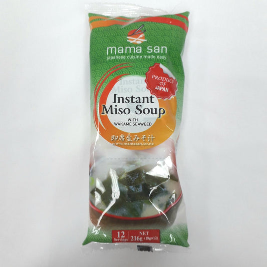 mama san INSTANT MISO SOUP SEAWEED 216g