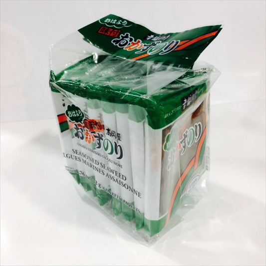 SEASONED ROASTED SEAWEED 8P (OKAZU NORI) 8 sheets x 8 packets