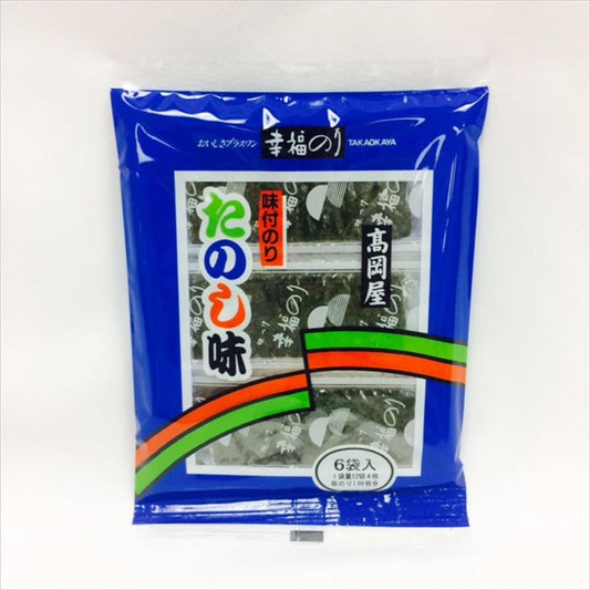 SEASONED ROASTED SEAWEED 6P (TANOSHIMI) 4sx6p