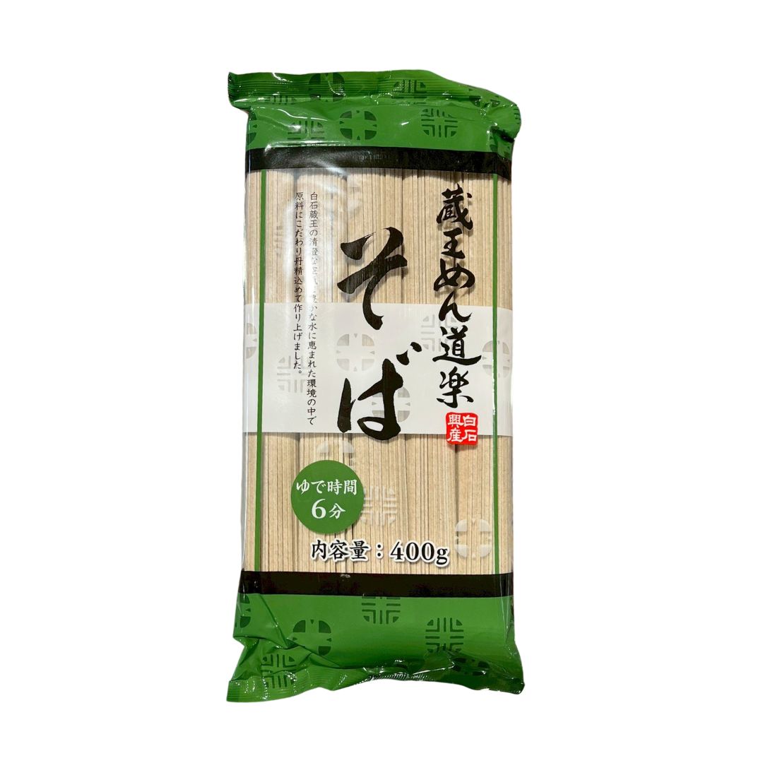 Zao Men Doraku Soba / Dried Buckwheat Noodles 80Gx5