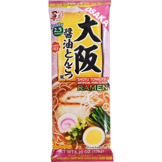 OSAKA SOY SAUCE TONKOTSU RAMEN / INSTANT NOODLES 176g