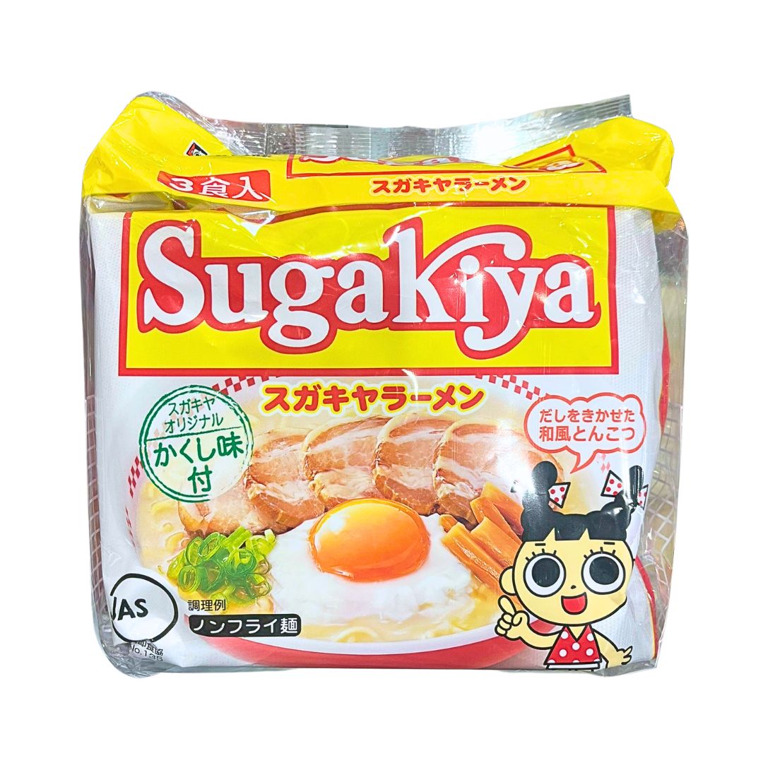 Sugakiya Instant Ramen Noodles / Dried Ramen Noodle 333G