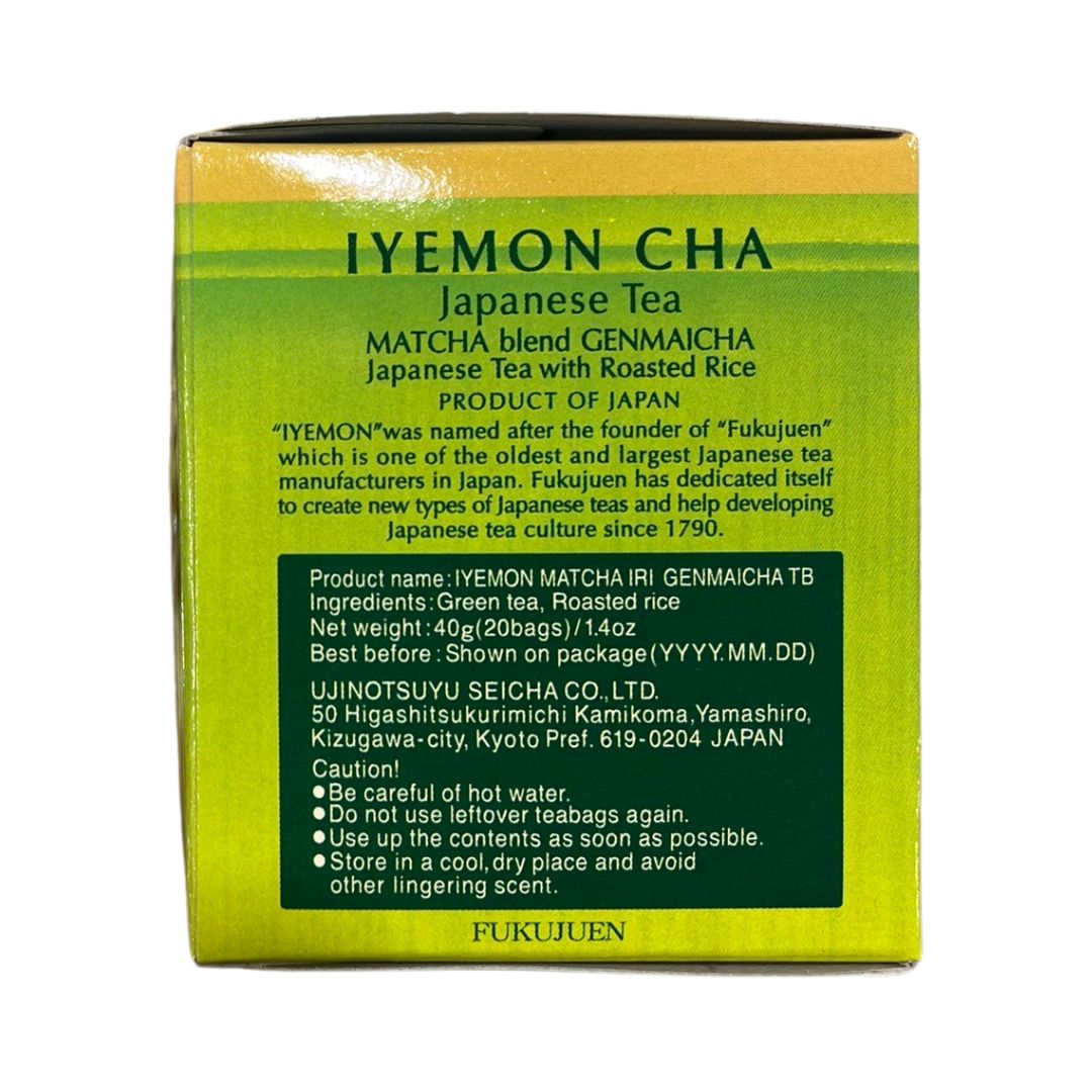 IYEMON MATCHA GENMAICHA TEA BAGS / TEA BAG 40g(20p)