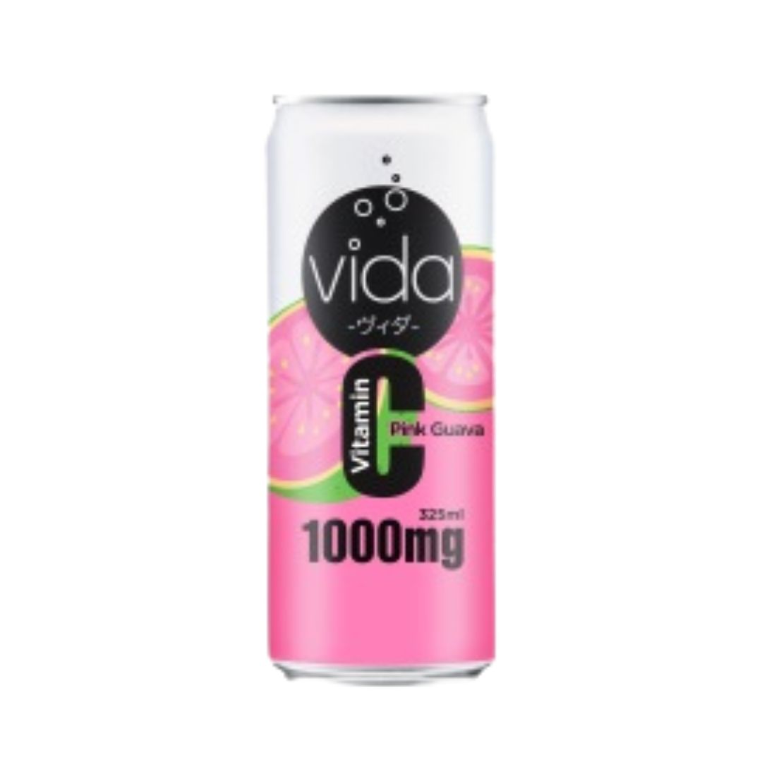 Vida C Pink Guava / Carbonated Drink 325Ml