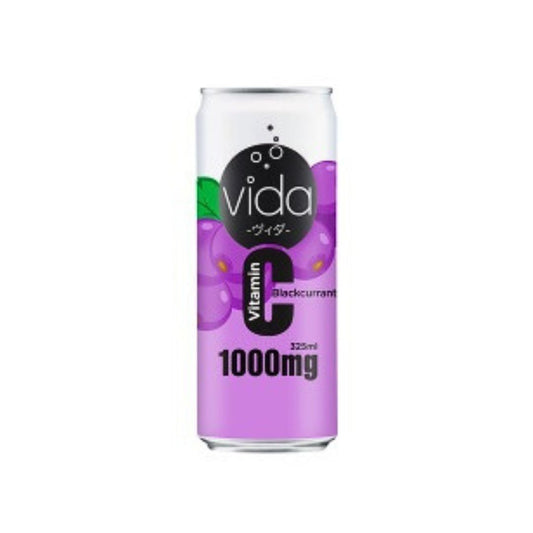 VIDA C Blackcurrant / Carbonated Drink 325Ml