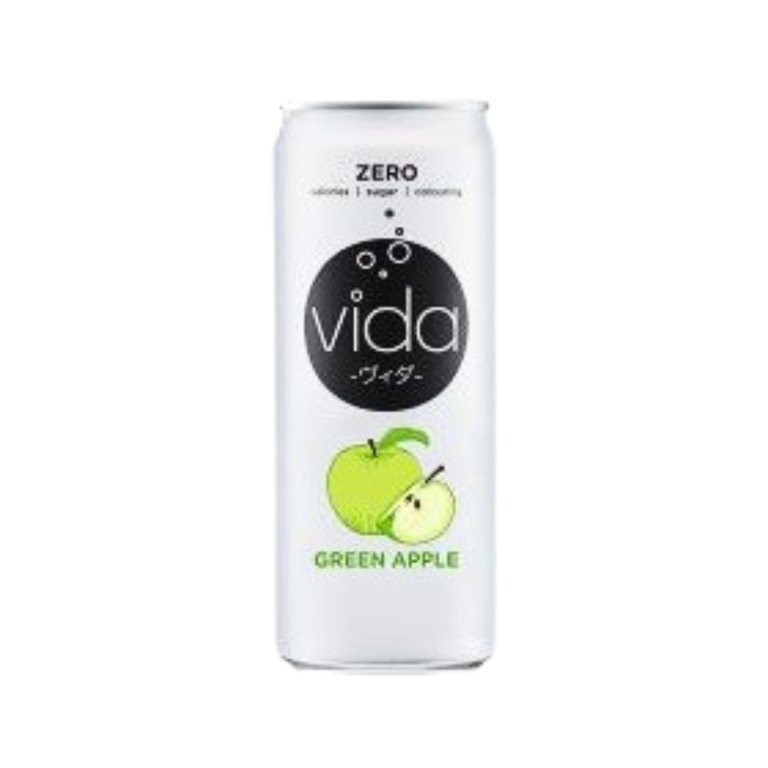 ZERO VIDA Green Apple / Carbonated Drink 325Ml