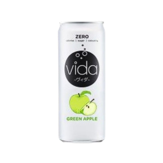 ZERO VIDA Green Apple / Carbonated Drink 325Ml