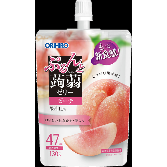 KONJAK JELLY PEACH STANDING POUCH 130g