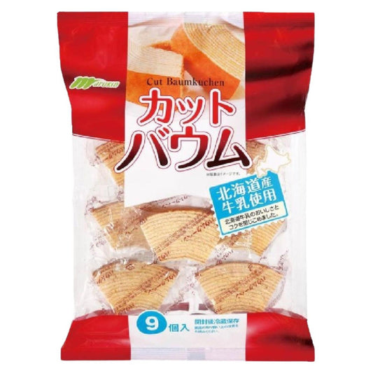 ATSUGIRI CUT BAUMKUCHEN 9P / WHEAT CAKE 225g