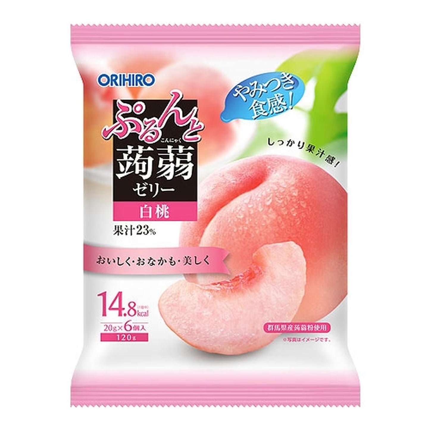 KONJAK JELLY WHITE PEACH BAG 20g x 6P