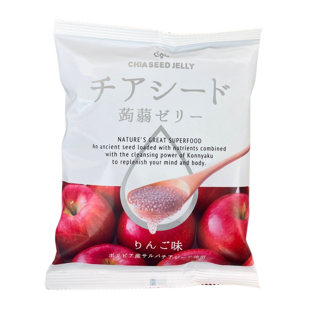 CHIA SEED KONJAC JELLY APPLE FLAVOUR / KONJAC JELLY 166g (10p)