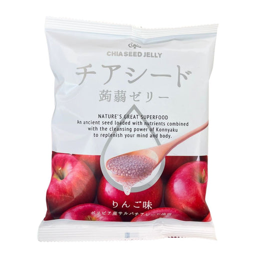 CHIA SEED KONJAC JELLY APPLE FLAVOUR / KONJAC JELLY 166g (10p)