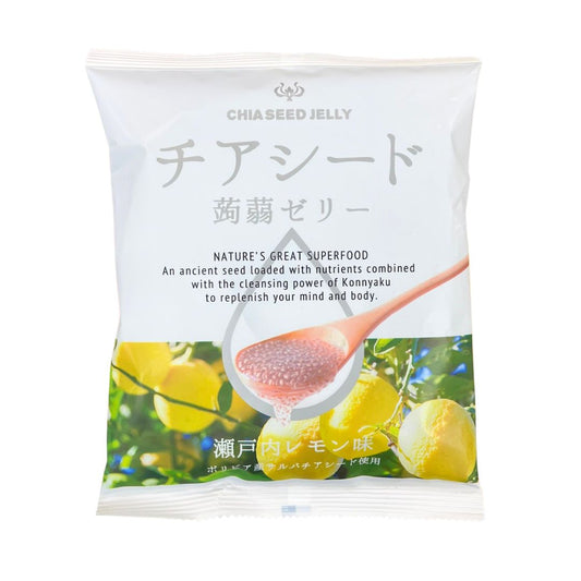 CHIA SEED KONJAC JELLY SETOUCHI LEMON FLAVOUR / KONJAC JELLY 166g (10p)