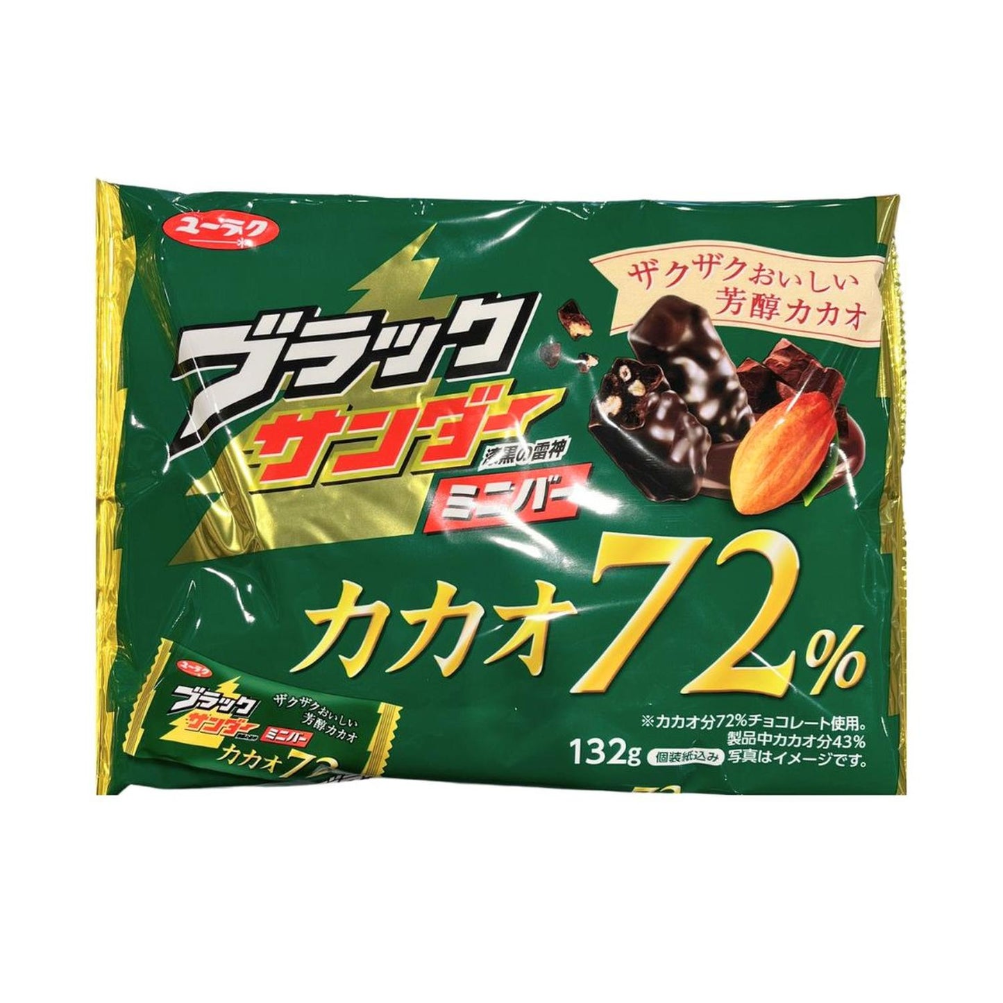 BLACK THUNDER MINI BAR CACAO 72% / CHOCOLATE SNACK 119g